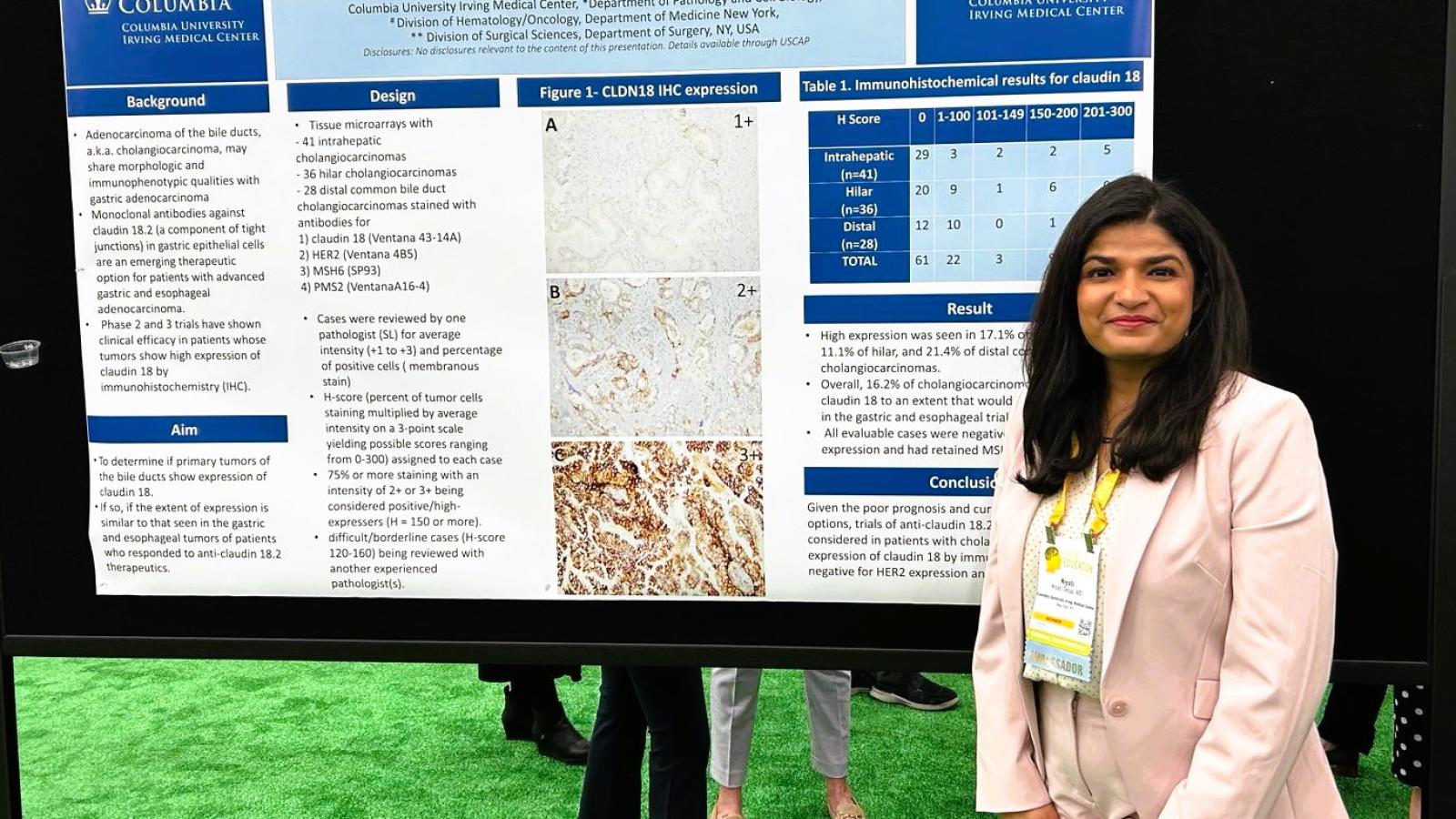 Niyati Desai, PGY3 resident, presenting at USCAP 2024